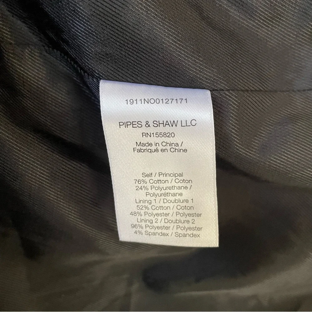 Veronica Beard Finnick Dickey Trench Coat Faux Leather Brown Size 4